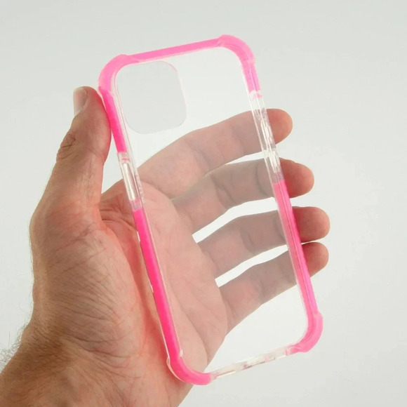 Clear Pink Bumper Case for iPhone 11 (6.1") - Picture 1 of 6